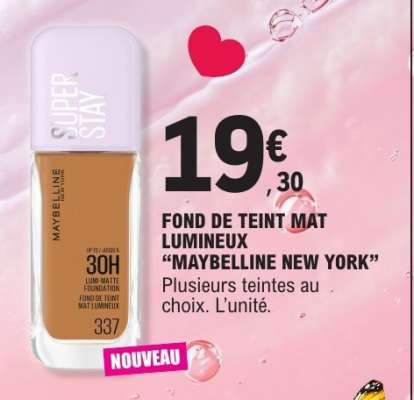 Fond de Teint Mat Lumineux 'Maybelline New York'