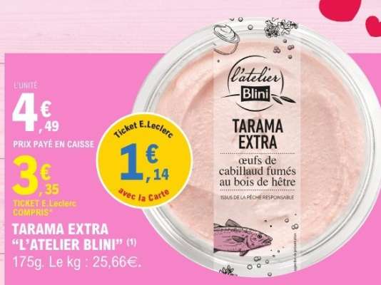 TARAMA EXTRA L'ATELIER BLINI