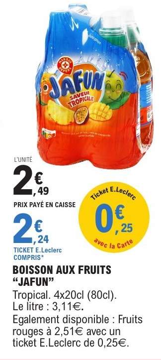 Boisson aux fruits "Jafun"
