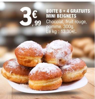 BOITE 8 + 4 GRATUITS MINI BEIGNETS
