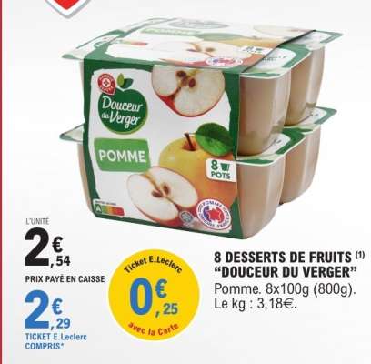 8 DESSERTS DE FRUITS “DOUCEUR DU VERGER”