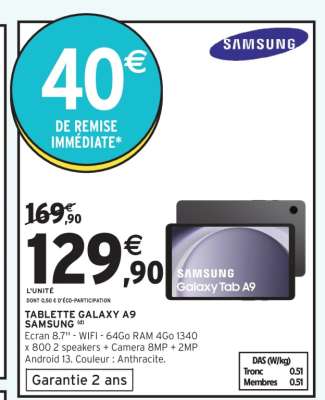 Tablette Galaxy A9 Samsung