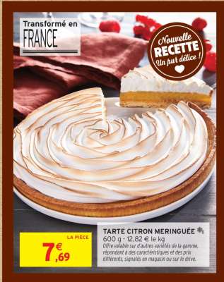 Tarte citron meringuée