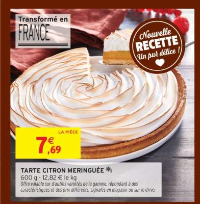 Tarte citron meringuée