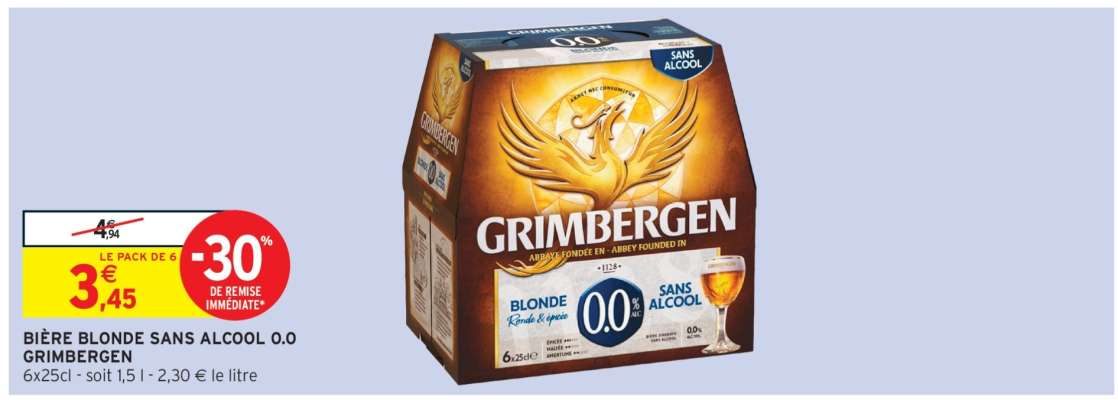 GRIMBERGEN Blonde Sans Alcool 0.0