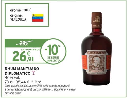 Rhum Mantuano Diplomatico