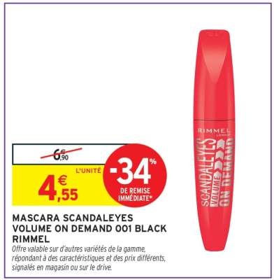 Mascara Scandaleyes Volume On Demand 001 Black Rimmel