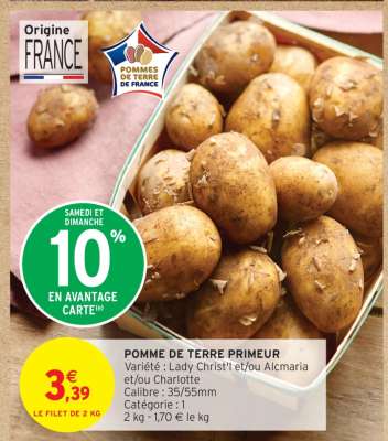 Pomme de terre Primeur