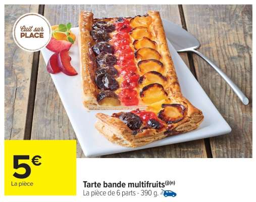 Tarte bande multifruits