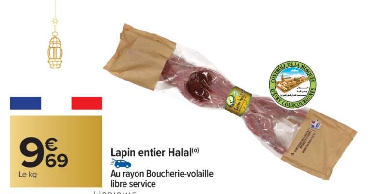 Lapin entier Halal