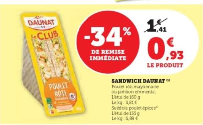SANDWICH DAUNAT