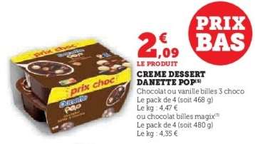 Creme Dessert Danette Pop