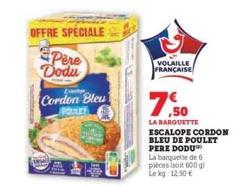 Escalope Cordon Bleu de Poulet Père Dodu