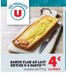 BANDE FLAN AU LAIT ENTIER U 6 PARTS