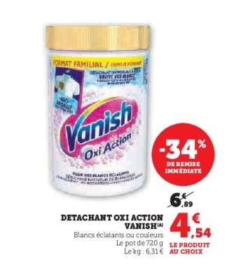 Détachant Oxi Action Vanish