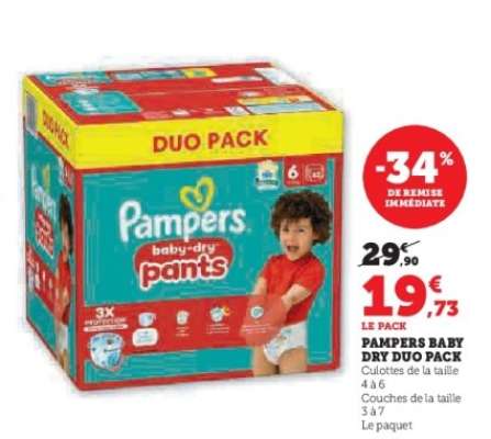 Pampers Baby Dry Duo Pack