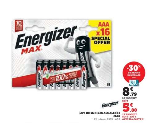 Energizer Max AAA x16