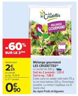 Mélange Gourmand Les Crudettes
