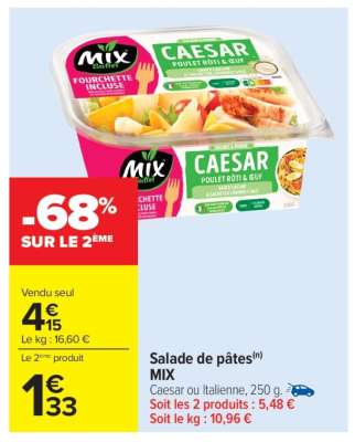 Salade de pâtes MIX