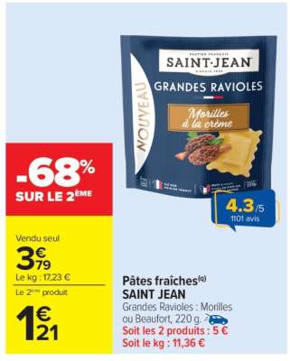 PÂTES FRAÎCHES "SAINT JEAN"