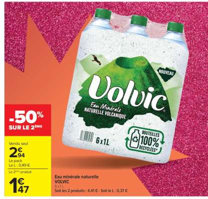 Eau Minérale Naturelle Volvic