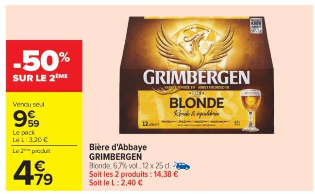 Bière d'Abbaye GRIMBERGEN