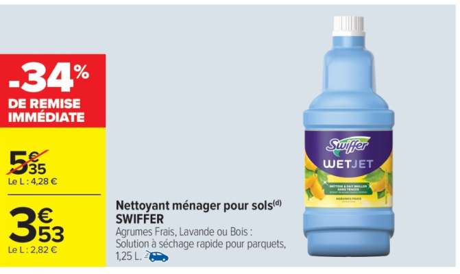 Nettoyant ménager pour sols SWIFFER
