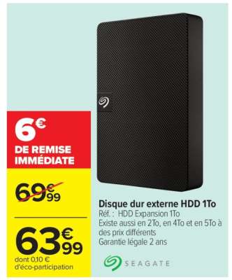 Disque dur externe HDD 1To