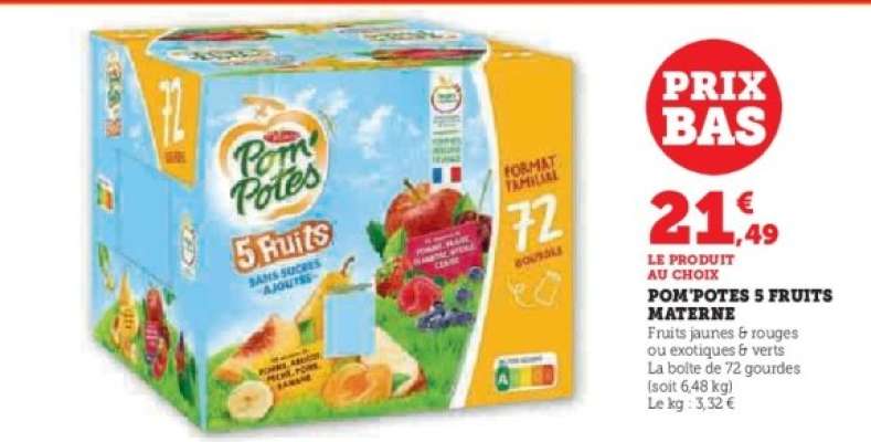POM'POTES 5 FRUITS MATERNE