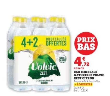 Eau Minérale Naturelle Volvic Zest Citron