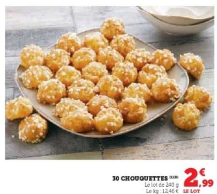30 chouquettes