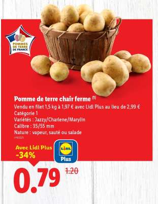Pomme de terre chair ferme