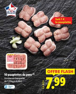 10 paupiettes de porc