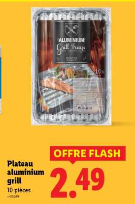 Plateau aluminium grill
