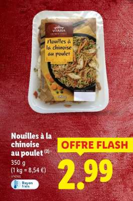 Nouilles à la chinoise au poulet