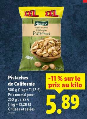 Pistaches de Californie