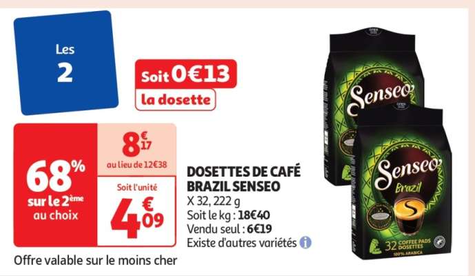 Dosettes de café Brazil 'Senseo'