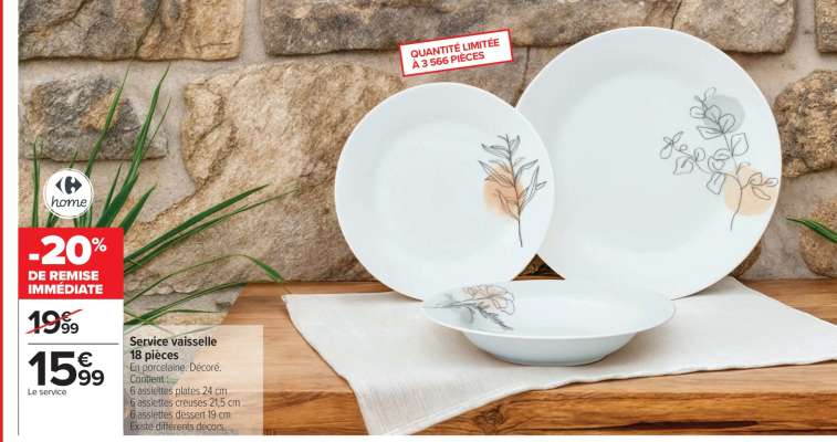 Service vaisselle 18 pièces