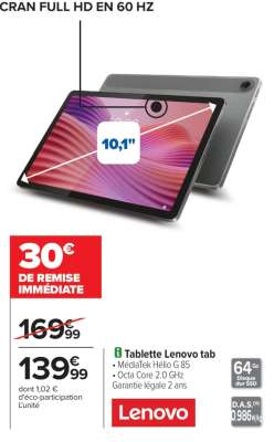 Tablette Lenovo tab