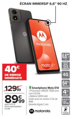 Smartphone MOTO E14