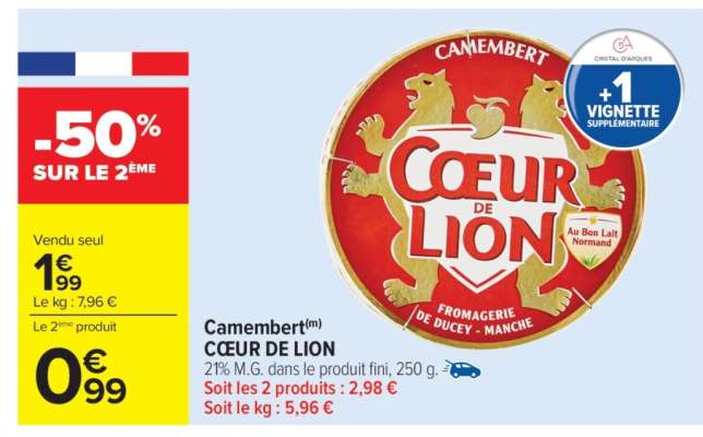 Camembert Coeur De Lion