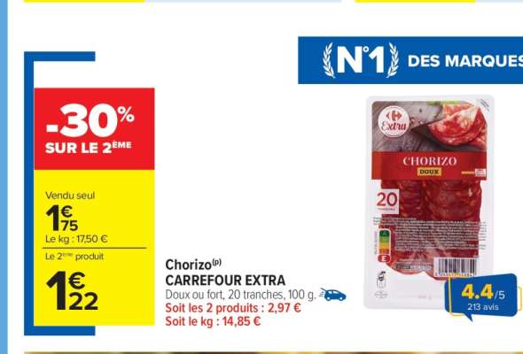 Chorizo Carrefour Extra