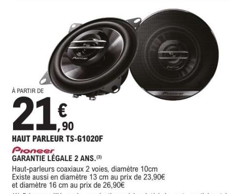 HAUT PARLEUR TS-G1020F