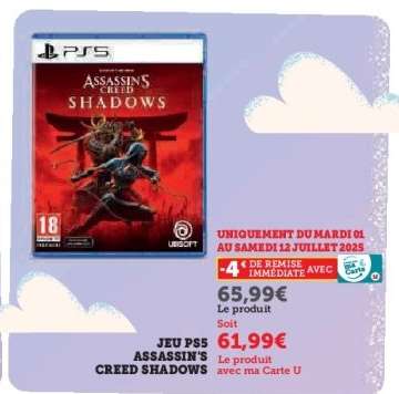JEU PS5 ASSASSIN'S CREED SHADOWS