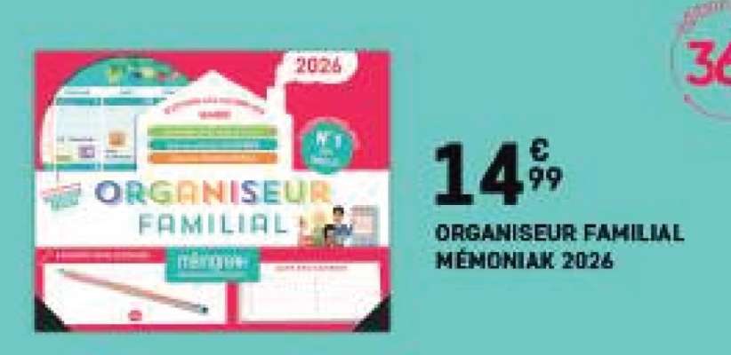 ORGANISEUR FAMILIAL MÉMONIAK 2026
