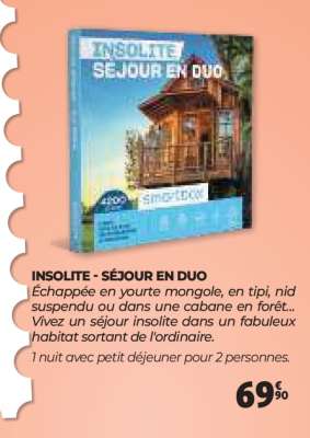 INSOLITE - SÉJOUR EN DUO