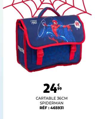 CARTABLE 36CM SPIDERMAN