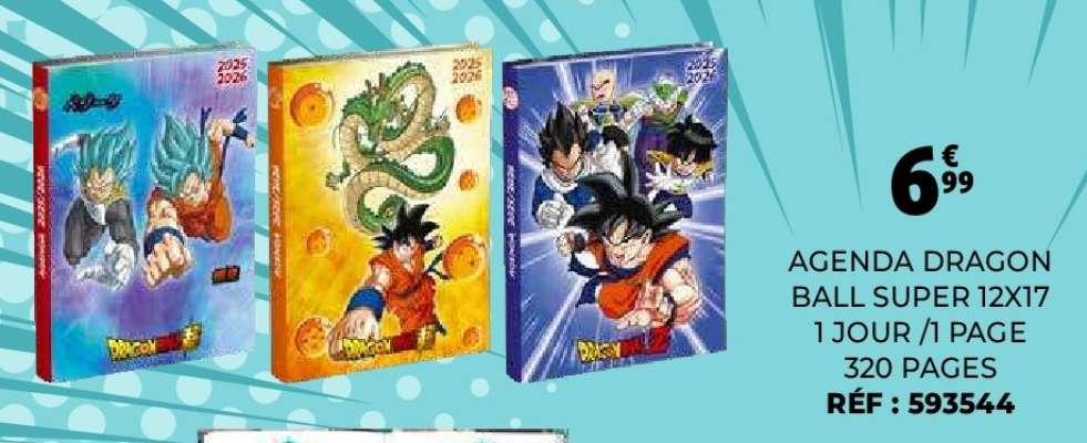 AGENDA DRAGON BALL SUPER 12X17