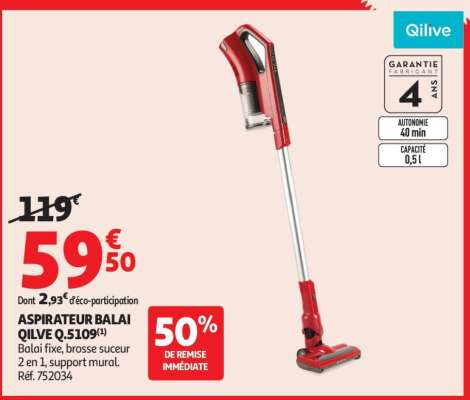 ASPIRATEUR BALAI QLIVE Q.5109