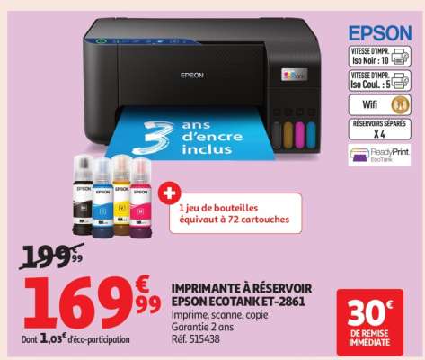 Imprimante A Reservoir Epson Ecotank Et-2861